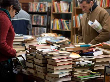 Bücherflohmarkt in der Zentralbibliothek