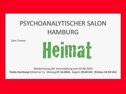 Diskussion — Psychoanalytischer Salon zum Thema „Heimat“