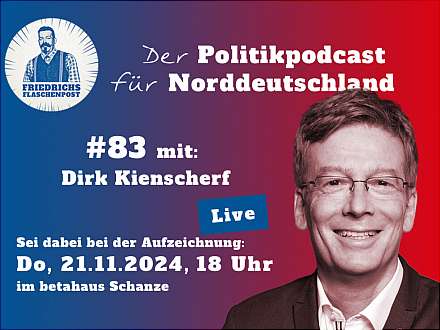 Friedrichs Flaschenpost Live: Wie schaffen wir Mobilität für alle, Dirk Kienscherf?